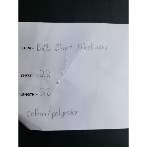 BKE Men's Size Medium Pearl Snap Shirt Blue Black Plaid - Picture 6 of 6